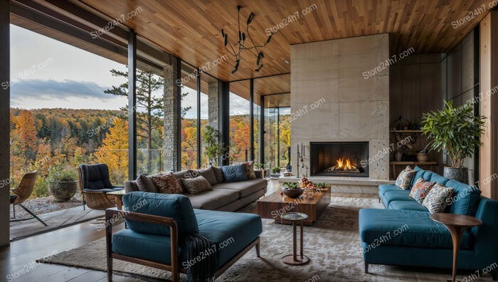 Autumn View Modern Living Room