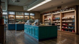 Boutique Cheese Shop Wooden Interior