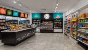 Bright Spacious Grocery Shop Interior