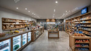 Chic Boutique Grocery Shop Interior