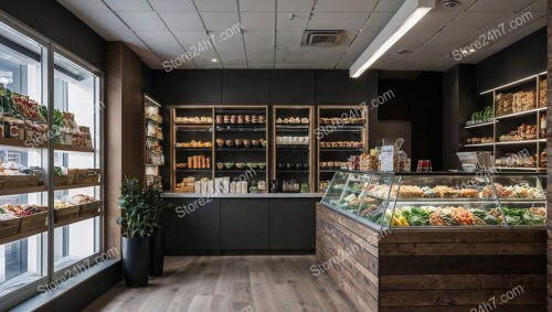 Chic Deli Shop Wooden Accents