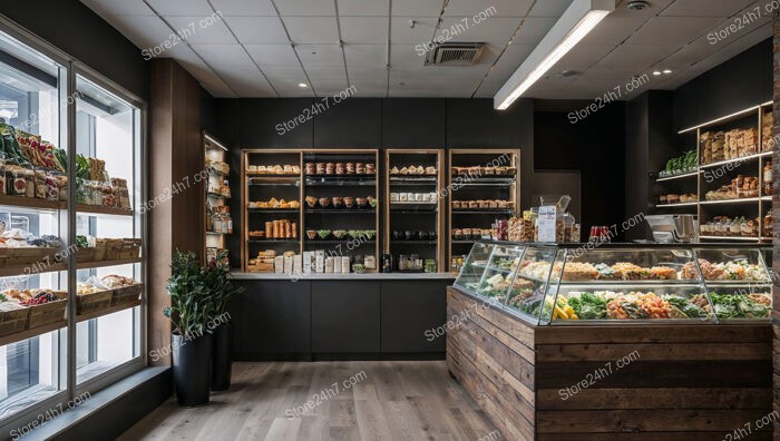 Chic Deli Shop Wooden Accents