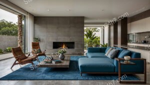 Chic Modern Living Room Fireplace