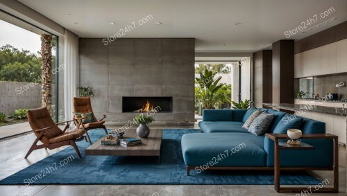 Chic Modern Living Room Fireplace