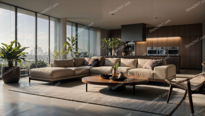 Chic Urban Apartment Living Space