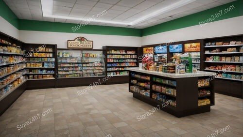 Clean Organized Grocery Store Aisle