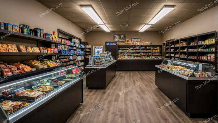 Compact Deli Grocery Store Interior