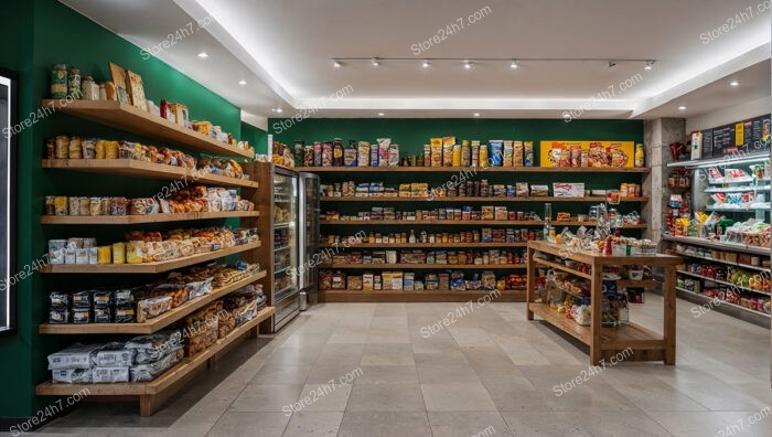 Contemporary Food Shop Shelving