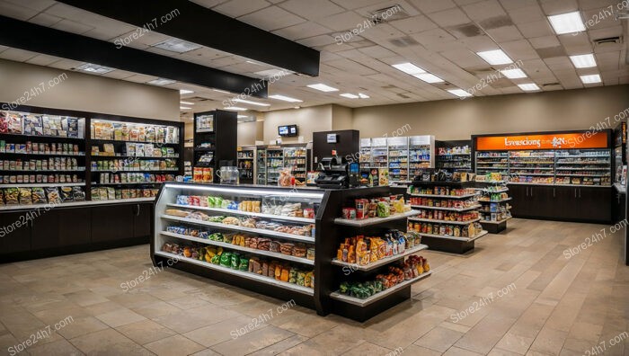 Contemporary Grocery Shop Interior Display