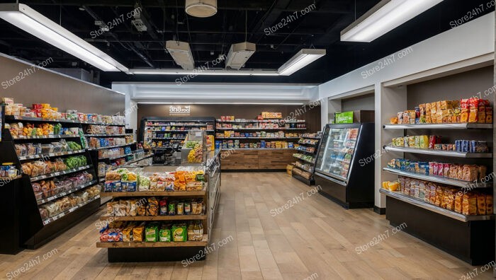 Contemporary Grocery Store Interior View