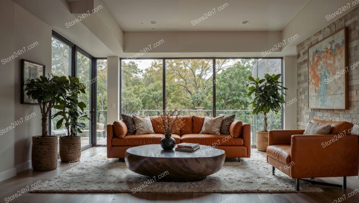 Elegant Autumn-Themed Living Space