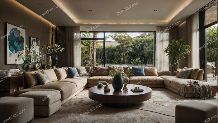 Elegant Beige Toned Living Space