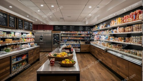 Elegant Deli Shop Interior Setup