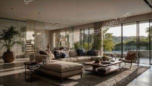 Elegant Minimalist Open Plan Living