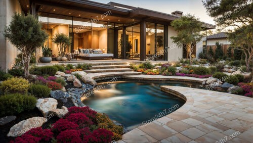 Elegant Residential Landscape Design Harmony