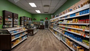 Fresh Local Grocery Shop Interior