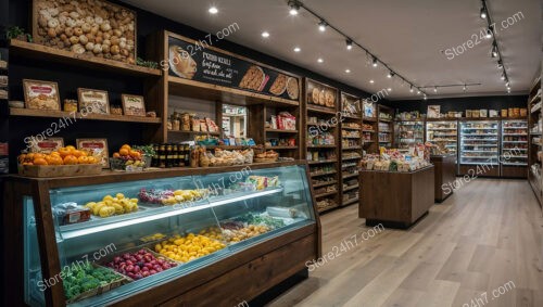 Fresh Market Grocery Store Interior