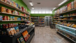 Green Grocer Shop Interior Display
