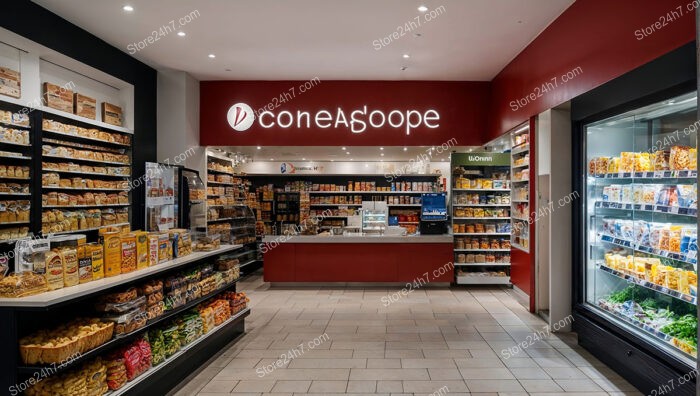 Grocery Shop Interior Modern Lighting