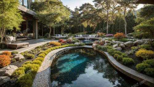 Lush Residential Landscape Serenity Design