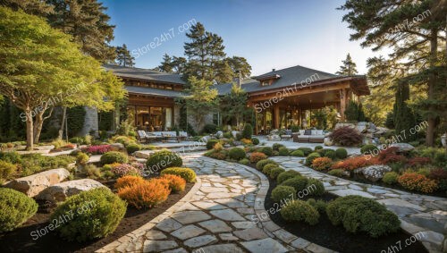 Luxurious Landscape Pathway Garden Design