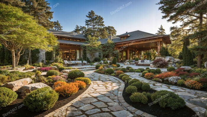 Luxurious Landscape Pathway Garden Design