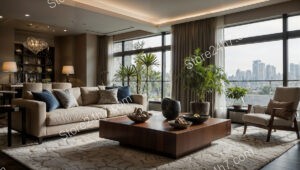 Luxurious Urban Living Room Vista
