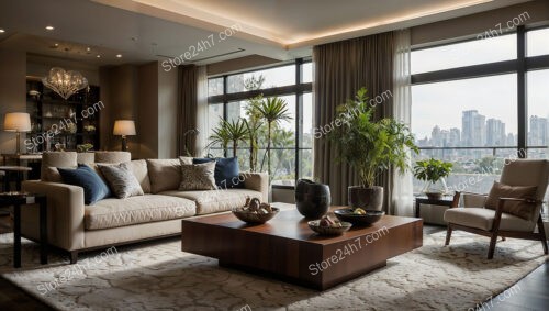 Luxurious Urban Living Room Vista