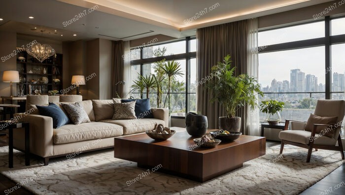 Luxurious Urban Living Room Vista