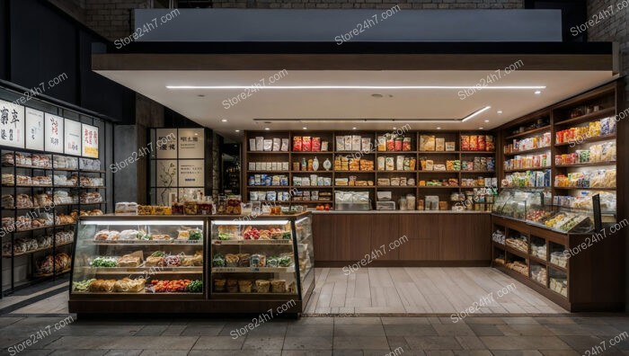 Modern Asian Grocery Store Display