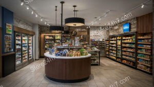 Modern Gourmet Market Shop Interior