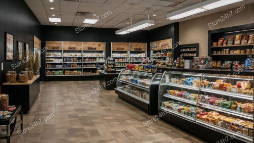 Modern Spacious Grocery Store Interior