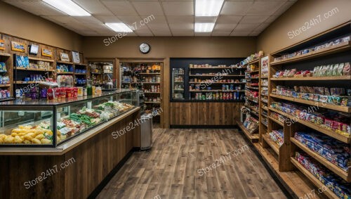 Neatly Arranged Local Grocery Store