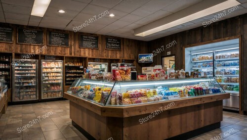 Rustic Delicatessen Counter Store Interior