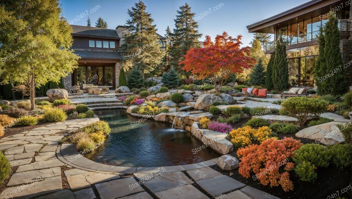 Sculpted Elegance in Residential Landscape Design