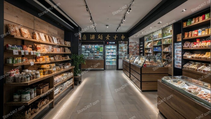 Sophisticated Asian Delicacies Market Interior