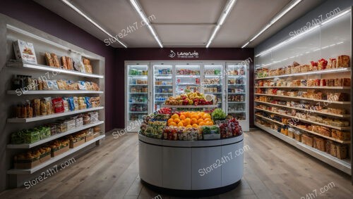 Sophisticated Grocery Shop Interior Setup