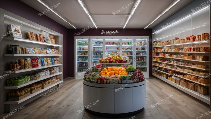 Sophisticated Grocery Shop Interior Setup