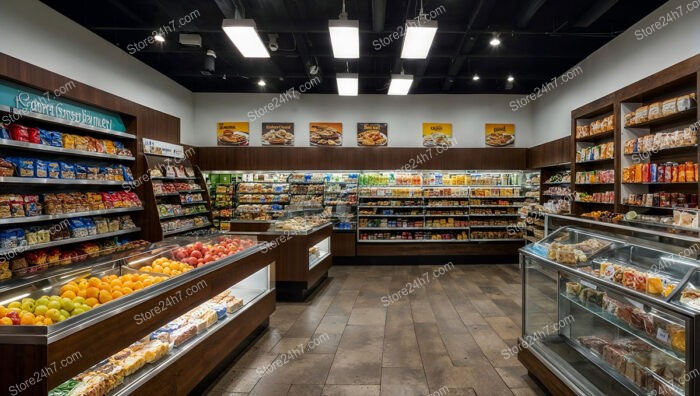 Sophisticated Grocery Store Interior Display