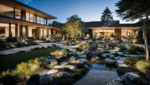 Sophisticated Landscape Design Water Harmony