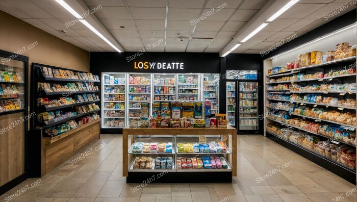 Streamlined Grocery Store Interior Showcase