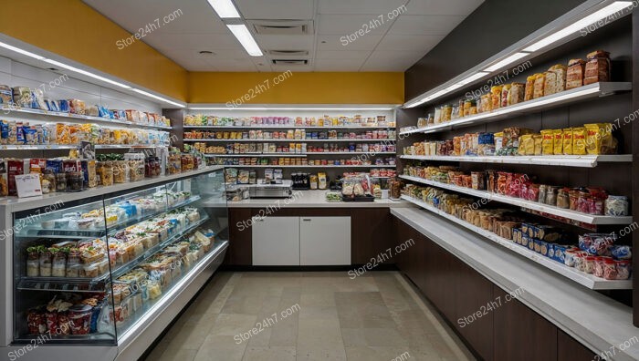 Streamlined Grocery Store Shelving Design