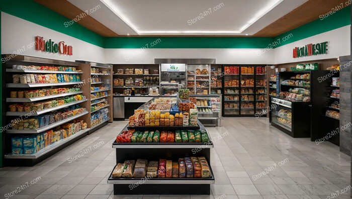 Streamlined Supermarket Shop Interior