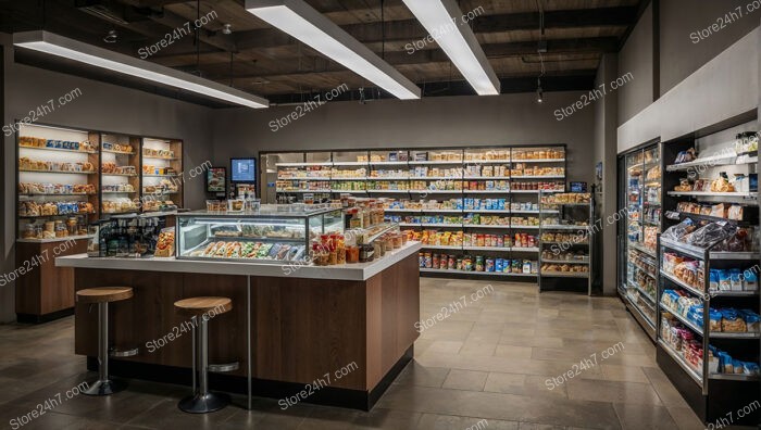 Streamlined Urban Grocery Store Layout