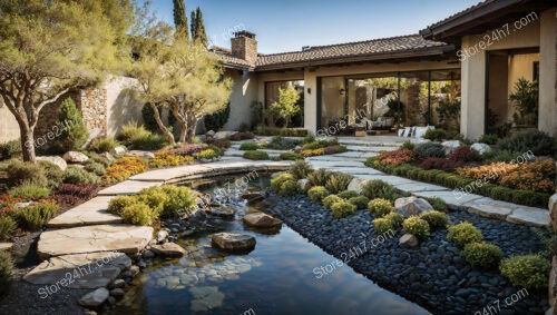 Tranquil Garden Stream Natural Elegance