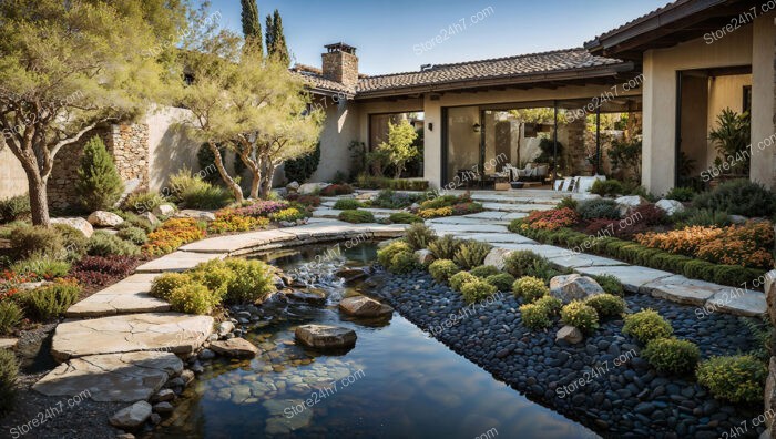 Tranquil Garden Stream Natural Elegance