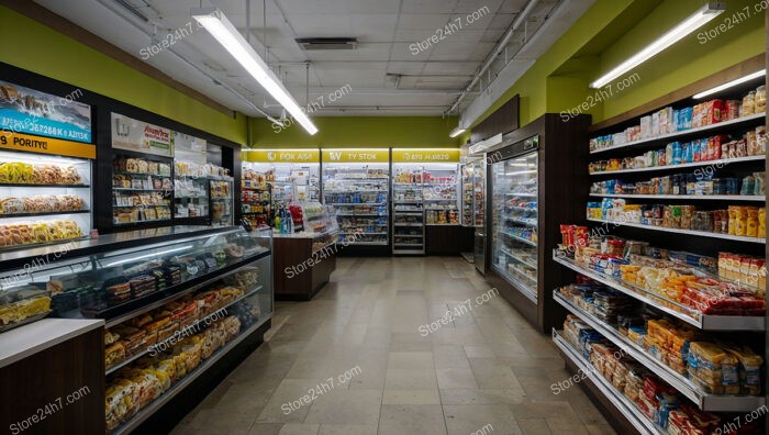 Vibrant Grocery Shop Interior View