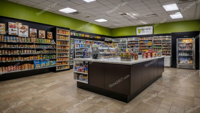 Vibrant Grocery Store Interior Showcase