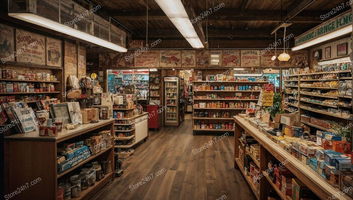 Vintage General Store Shopping Aisle