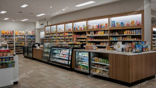 Well-Stocked Mini Market Interior